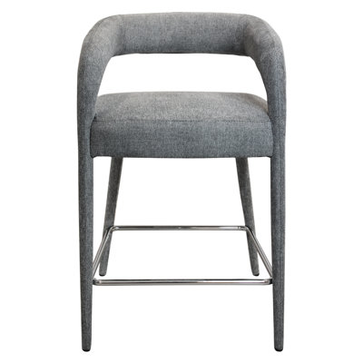 Carolin Comfy Cushioned Metal Counter Chair