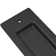 Matte Black Rectangular Recessed Invisible Flat Finger Pull Sliding Barn Door Handle