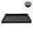 Streamline 42 in. x 34 in. Corner Acrylic Shower Base in Glossy Black with Left Drain, Drain Included