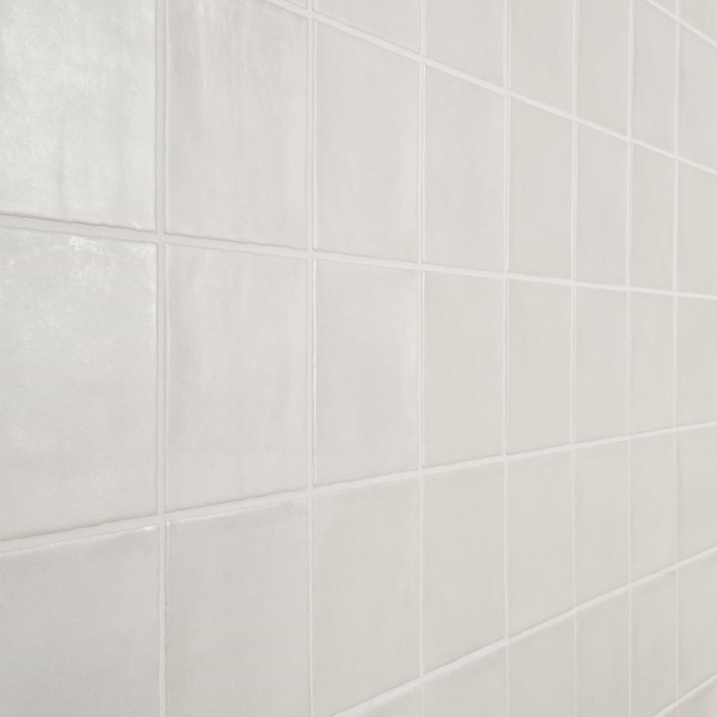 Paula Purroy Talia 5.11 In. X 5.11 In. Matte Ceramic Wall Tile (6.02 Sq. Ft. / Case), White