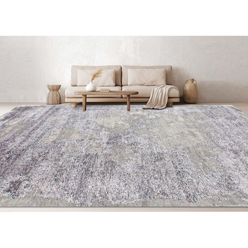 Area Rug in Charcoal, Rectangle 8' x 10'