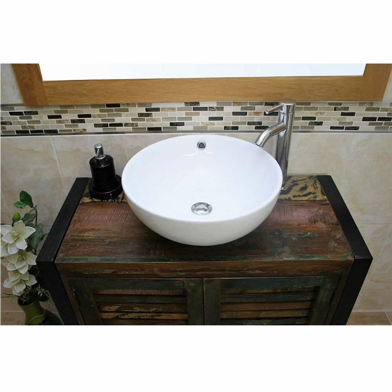 Hawk 900mm Single Bathroom Vanity with Vessel Ceramic Basin