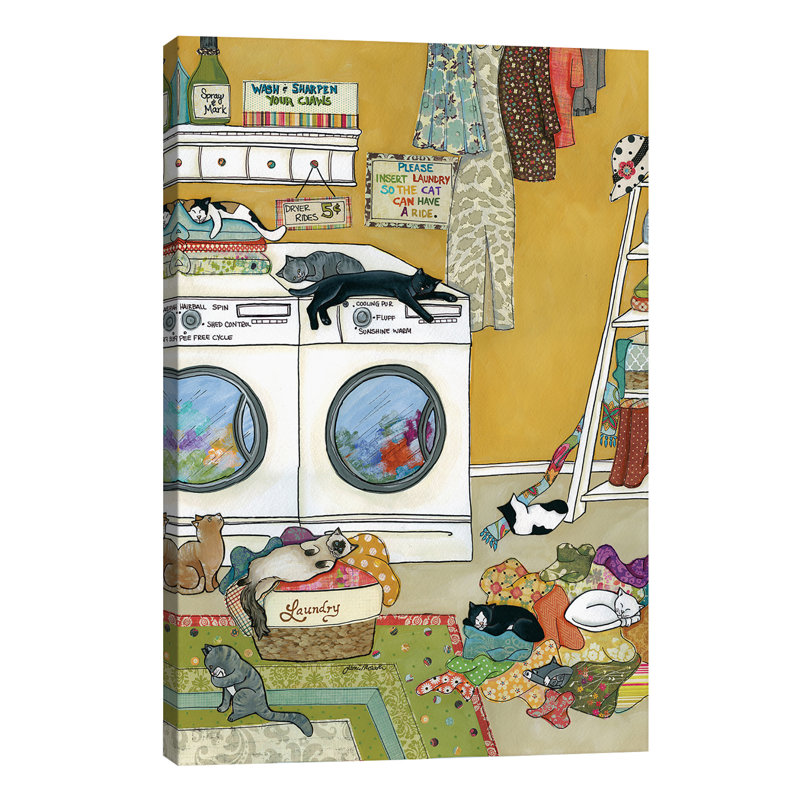 Purrfectly Fluffed by Jamie Morath - Wrapped Canvas Print, 66.04 cm H x 45.72 cm W x 1.91 cm D