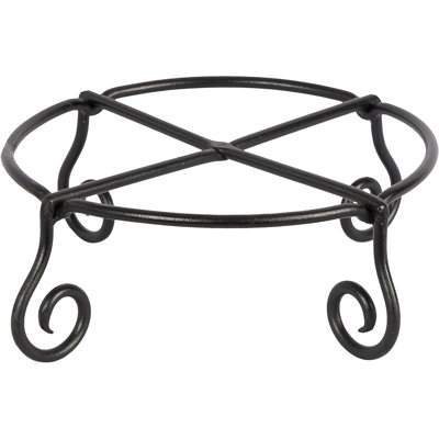 Large Black Piazza Flower Pot Plant Stand