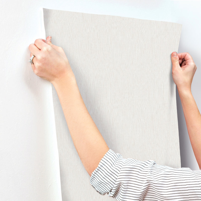 Linen Wallpaper, Gray