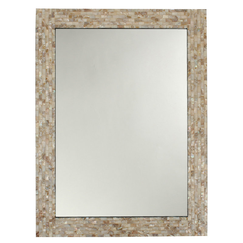 Stock Island Seashells Flat Wall Mirror