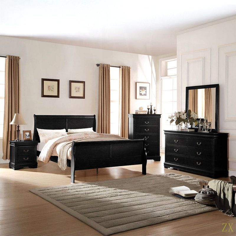 Mobilier de chambre à coucher 1Pc, Noir