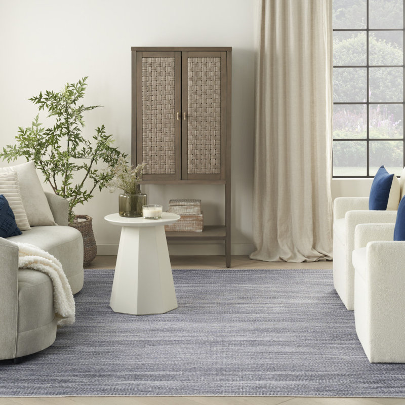 Clie Machine Washable Poly-cotton  Area Rug with Non-Slip Backing, Rectangle 9'2" x 12'
