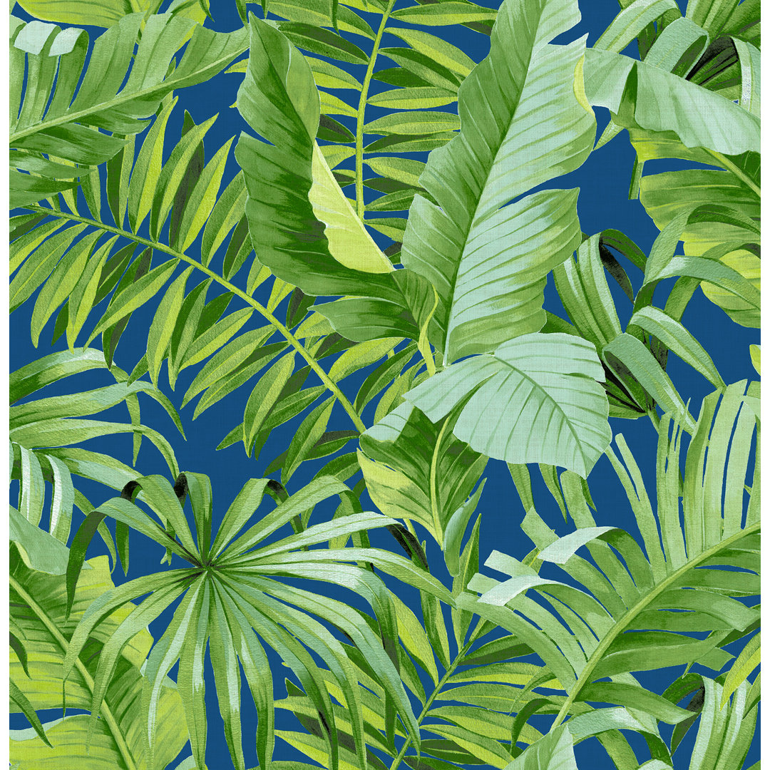 Kaan Palm 33' L x 20.5" W Wallpaper Roll Bayou Breeze 