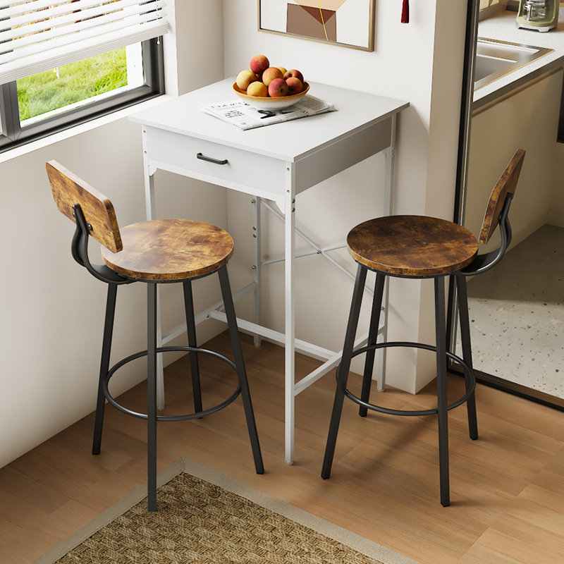 60cm W Bedside Table, White 