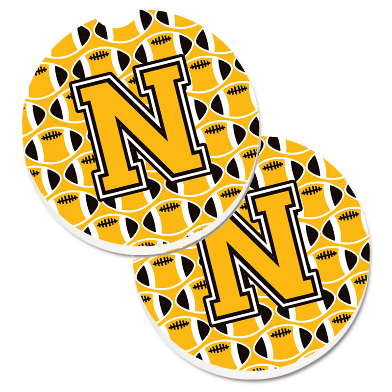 Sous-verre de football, N, Noir / Blanc