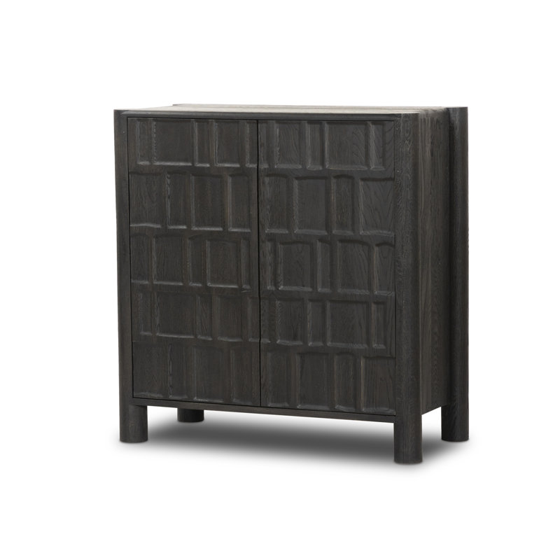 Armoire d'appoint 43 po Junie, Noir, noir, noir, noir