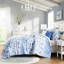 Édredon double / grand, magnifique imprimé floral et rayé, 2 taies décoratives, coussins décoratifs, rayé charmant, microfibre, literie lavable-116012162