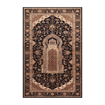 Machine Washable Persian Brown Area Rug
