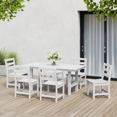 6-Piece Side Chair Dining Set With Bench