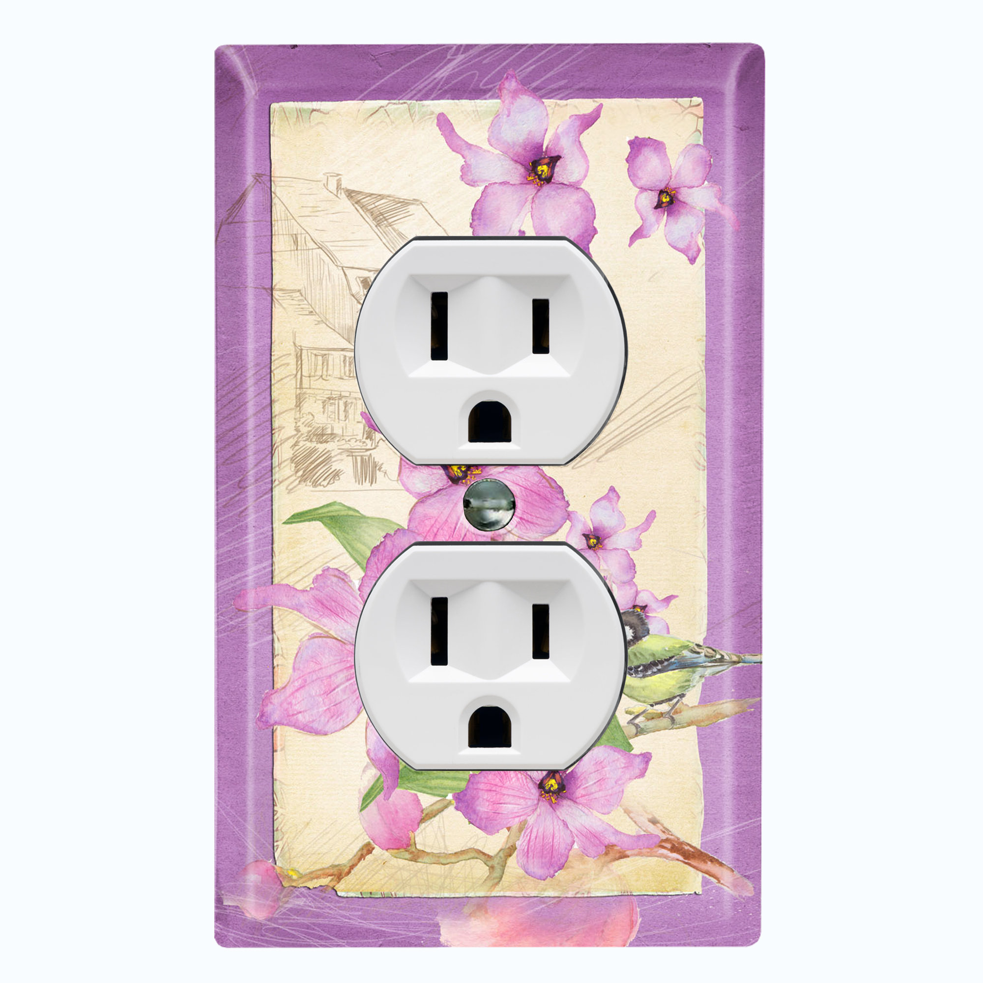 WorldAcc 1-Gang Duplex Outlet Wall Plate | Wayfair