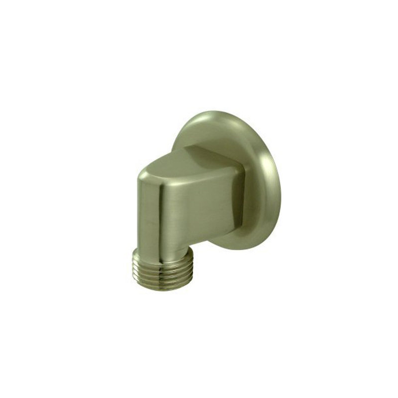 Brass Supply Elbow, Satin Nickel