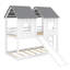 Twin-Over-Twin Bunk Bed With Slide And Integrated Windows For Fun
