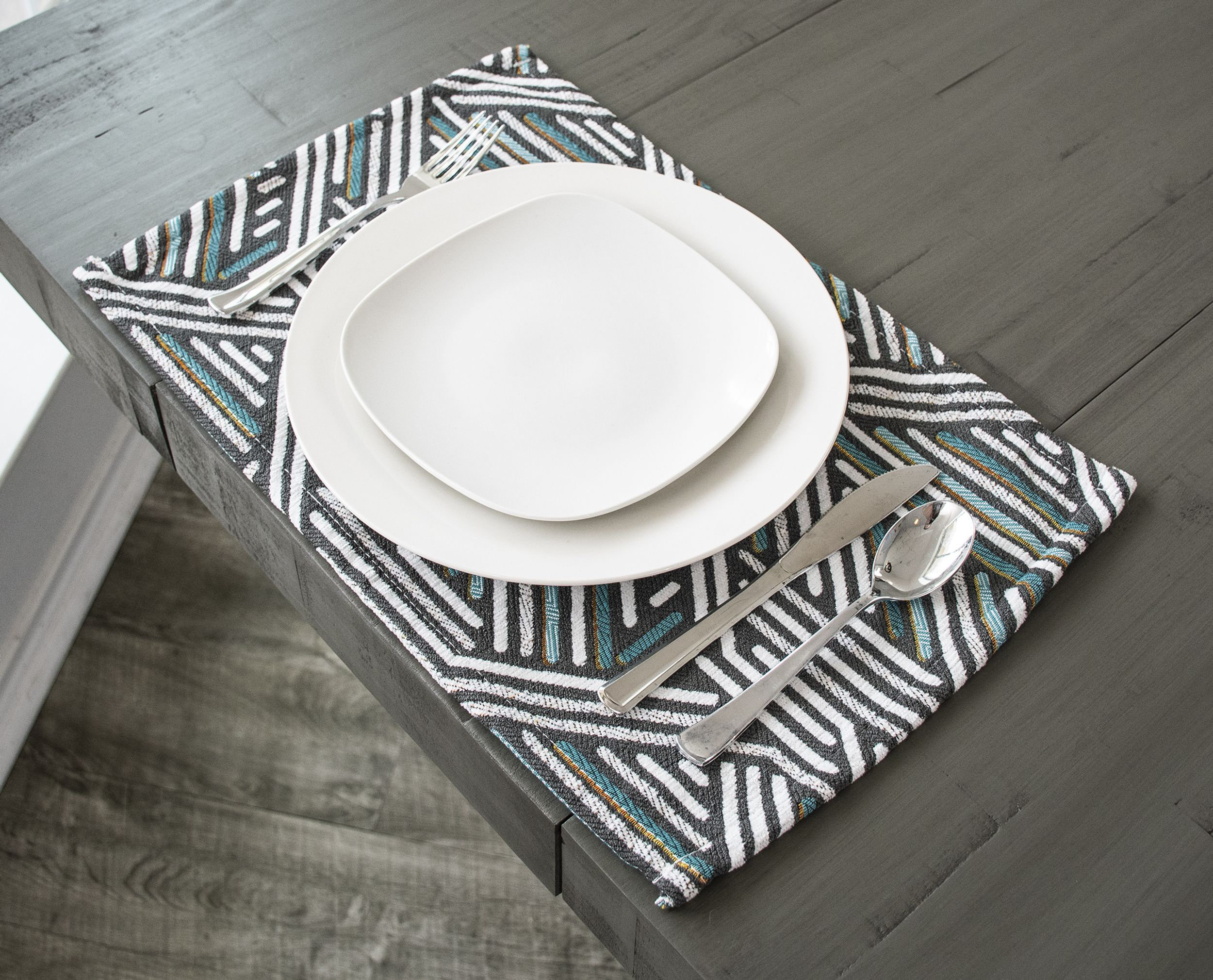 Wrought Studio Alfano Polyester Geometric Flat Placemat Wayfair