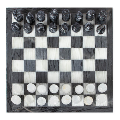 Jeu d'échecs en marbre Egil
