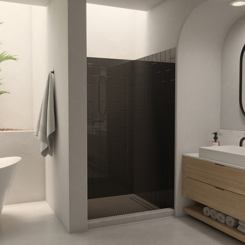 Acrylic Corner Backwall Kit, Matte Black