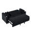 Canapé-lit extensible 80 po en velours côtelé avec porte-gobelet-1393817066