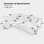 Canapé convertible en forme de U Boneless, canapé convertible 6 places avec lit escamotable et rangement-1494191290