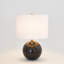 Lampe sphère en marbre - noir