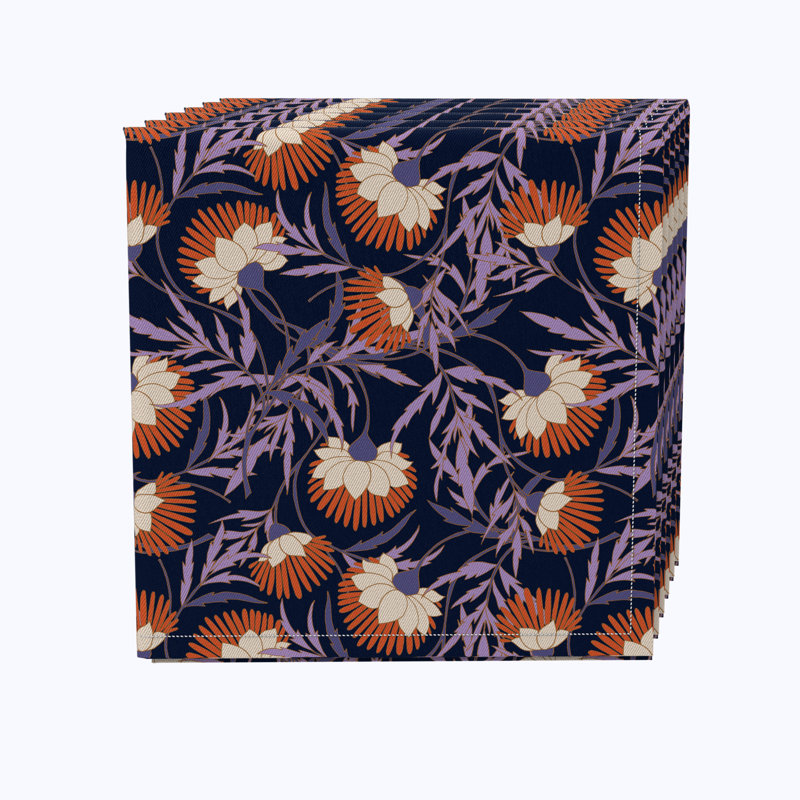 100% Cotton Floral Square Napkin