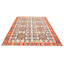 Tapis rouge en laine à tissage plat oriental 9 pi 5 po x 12 pi 2 po
