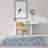 Kellda Geometric Machine Woven Polypropylene/Polyester Area Rug in Blue-712503323