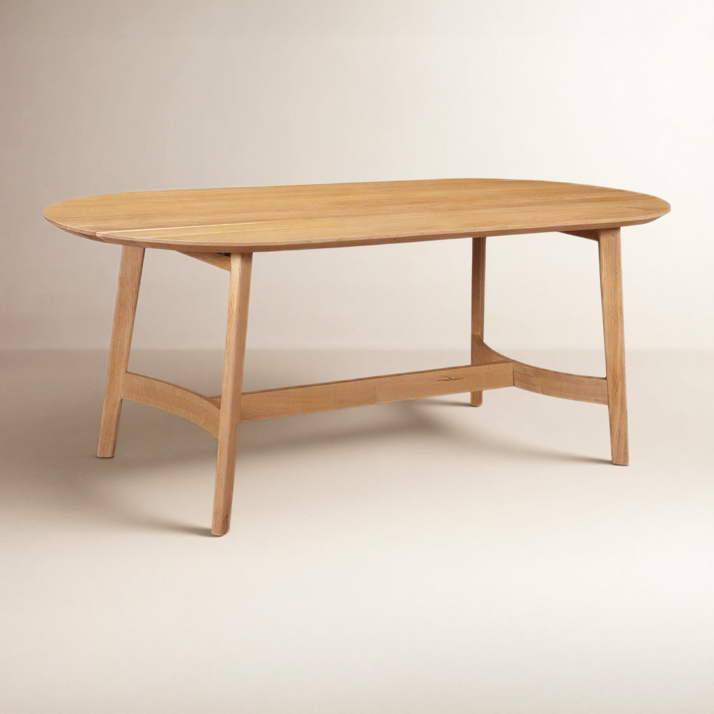 Signa Oak Dining Table, 36" W x 76" L, Natural