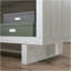Bureau avec crédence, finition blanche