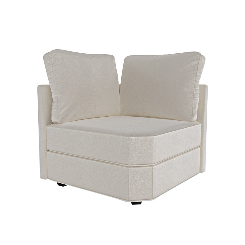 Module d'angle de canapé modulaire modulaire, Chenille beige