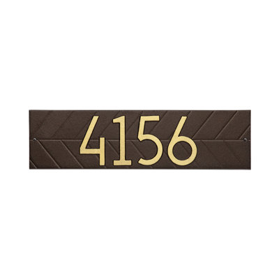 Mid-century Modern Herringbone Wall Plaque