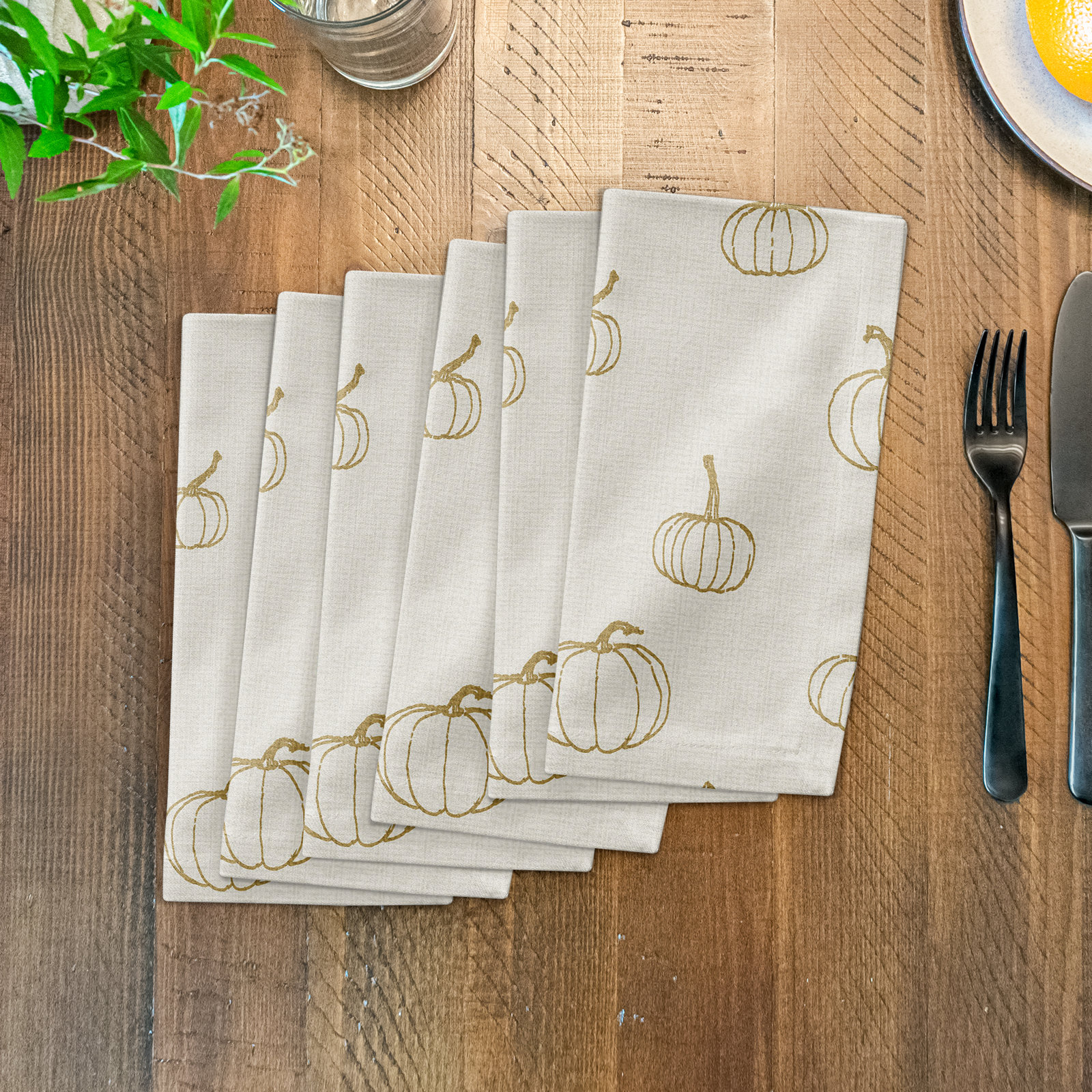 Maryjoan Cotton Napkin, Mustard Yellow
