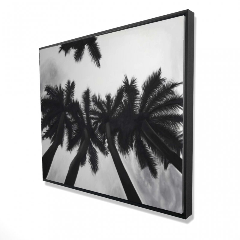 «Palmiers monochromes» sur toile