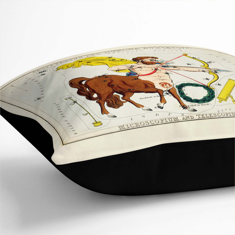 Square Throw Cushion, 55 x 55 cm, Black
