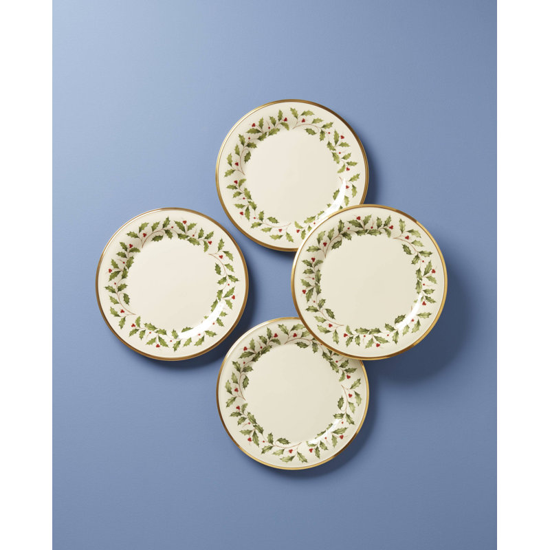 Holiday Dinnerware Dinner Plates, Set Of 4