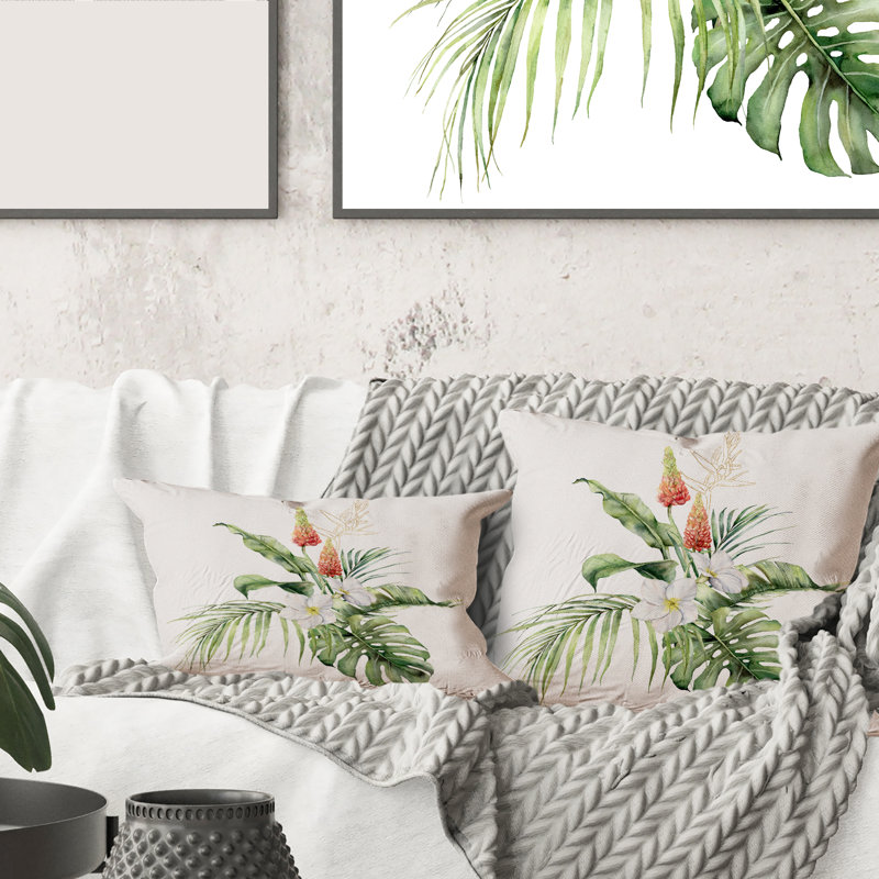 Floral Throw Pillow