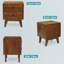 Table de chevet 2 tiroirs Acacia Cowden-492449310
