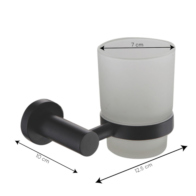 Abhainn Toothbrush Holder, Black
