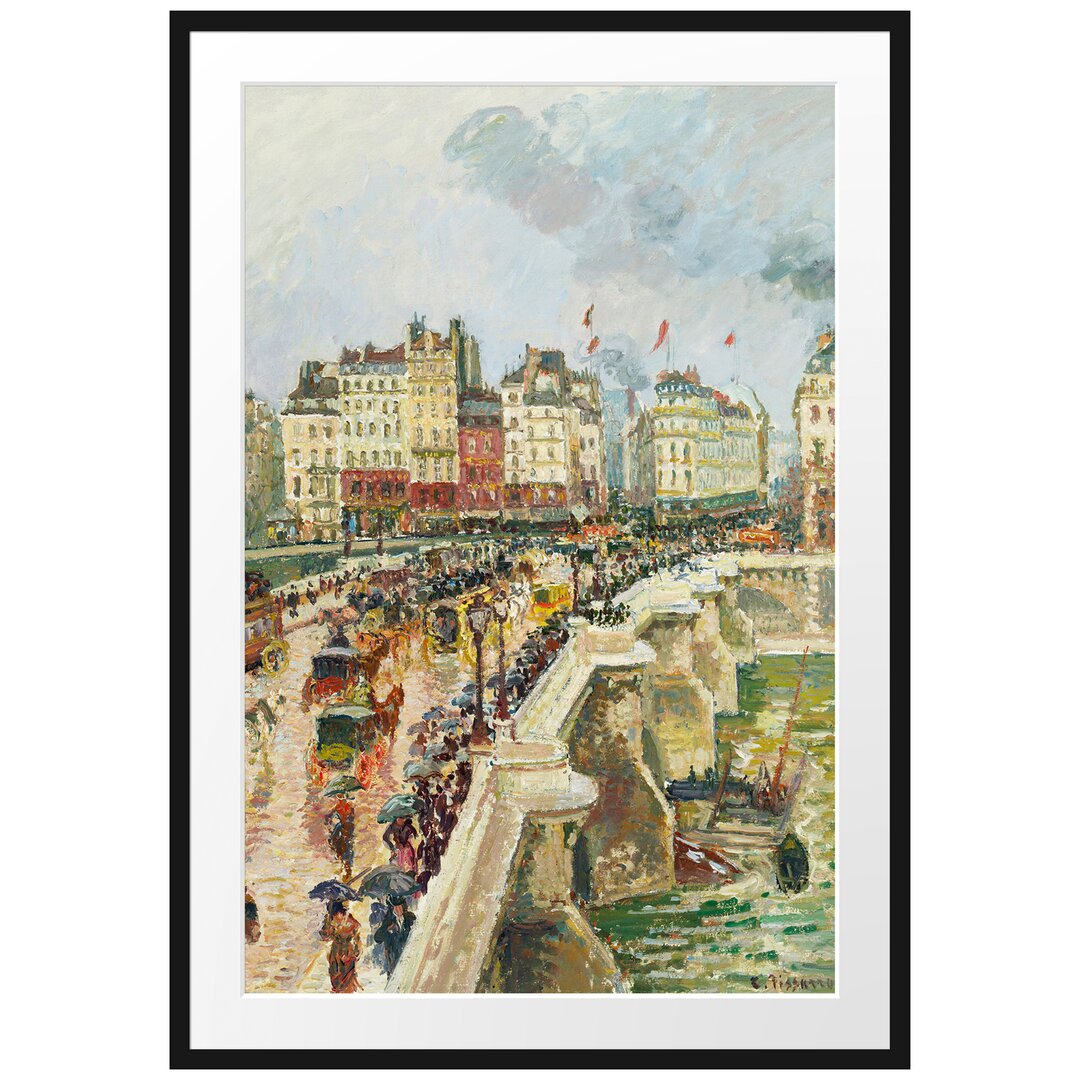 Gerahmter Kunstdruck Pont Neuf von Camille Pissarro