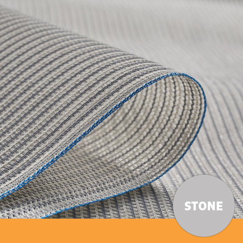 Gray High-Density Polyethylene Shade Fabric Roll, 15-ft x 6-ft