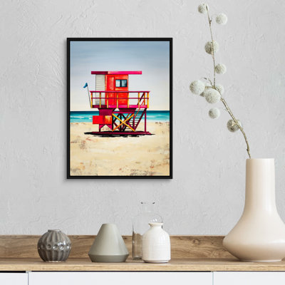 «Lifeguard on Duty VI» par Sydney Edmunds, reproduction d'art graphique sur toile