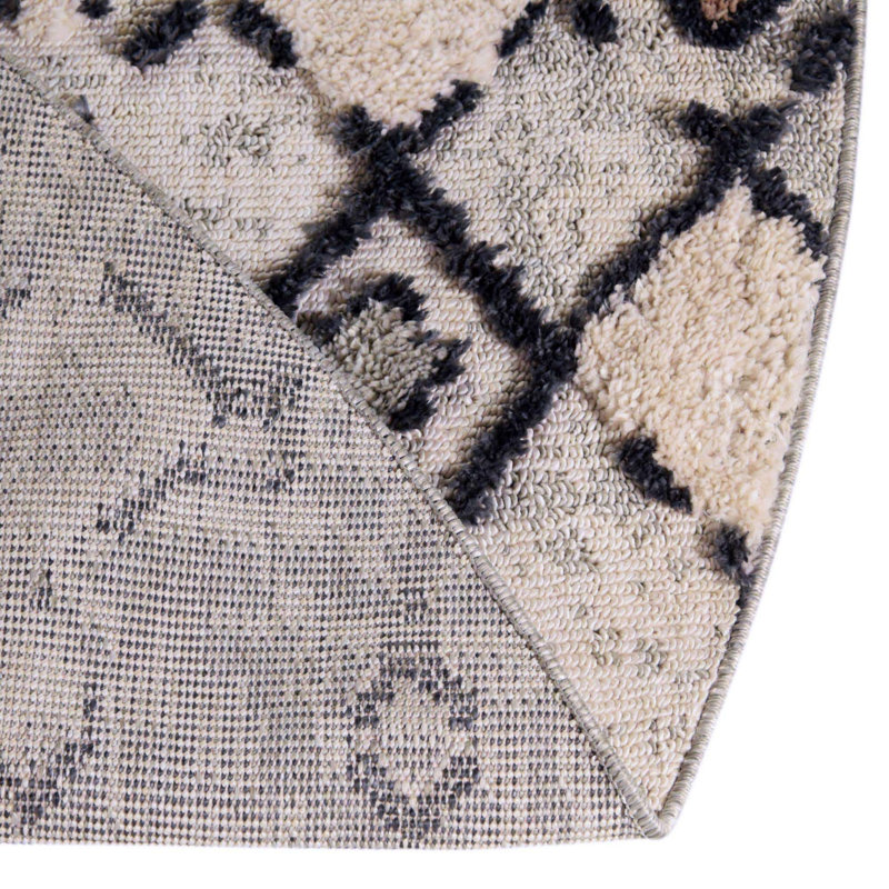 Gosnold Geometric Indoor Rug, Round 4'