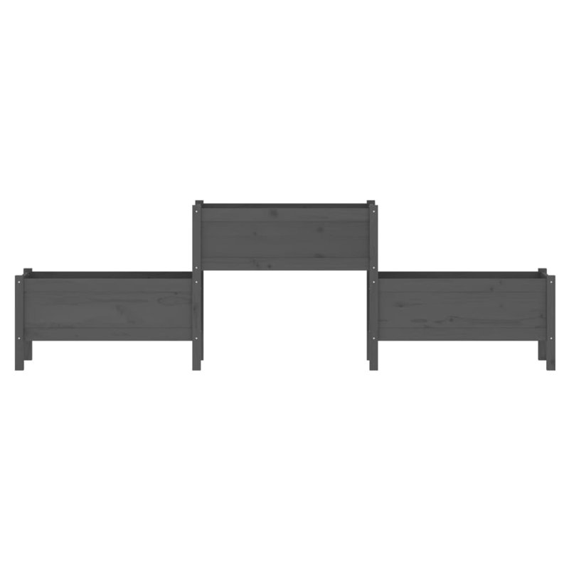 Hieng Wood Raised Garden Bed, Grey