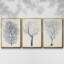 «Garden Offrant I», ensemble de 3 toiles encadrées-97792354-97792355