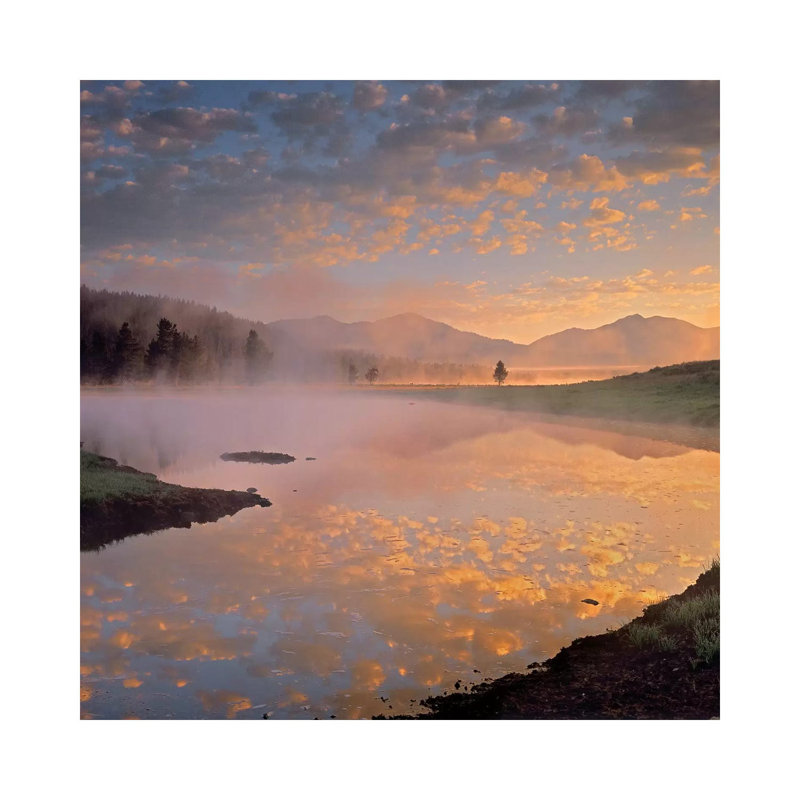 Absaroka Range From Alum Creek, Yellowstone National Park, Wyoming by Tim Fitzharris - Wrapped Canvas Print