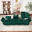 Ridoy 9-Piece Velvet Convertible Modular Sofa Sectional Livingroom Sofa Set, 8 Storage Ottomans with 7 Backrest-1330921568